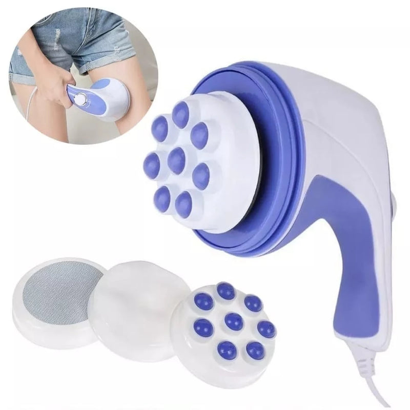 Massageador Corporal Orbital 360º Relax Tone Profissional Com 4 Acessórios